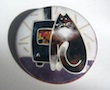 chough enamel brooch